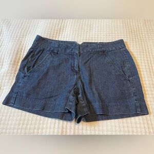 LOFT Ann Taylor Blue Jean Shorts with Classic Design